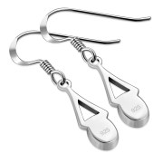 Abalone Shell Silver Earrings - e378